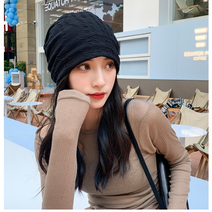 모드시 풀오버 비니 여성가을모자 겨울 캠핑 모자 항암 두건