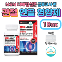 60대 70대 조인트 글루코사민 MSM 엠에스엠 프리미엄 매일 캡슐 무릎 관절 연골 손목 건강 도움 홈쇼핑 영양제 성분 가격 맥스 효능 밸런스 비교 그루코사민 글루코사밍, 1박스, 1800mg x 60정 (1개월분)