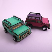 [아이디몬] 우드 SUV 자동차 만들기 팬시우드 DIY