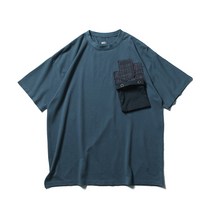 더블탭스 madness mdns wtaps Shawn Yue 반팔 티셔츠 일본 느슨한 캐주얼 패치 포켓 패치 동정 셔츠