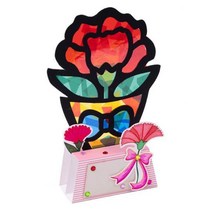 카네이션diy 키트 셀로판지썬캐쳐 만들기재료 어버이날 어린이, 1. 썬캐쳐