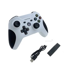 엑스박스패드4세대 xbox 조이스틱 고품질 2.4G 무선 조이스틱 게임 패드 컨트롤러 Xbox One/PC Win7 시스템, 한개옵션1, 01 WHITE