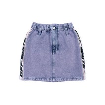 (정식매장판H) OFF-WHITE KIDS 22FW NEW 오프 화이트 키즈 여아 사이트 프린트 미니 데님 스커트 치마(OGYF004F22DEN001_3010) KOF27GRDE0