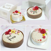 스승의날 어버이날 감사 카네이션케이크 만들기 2호, 2호케익＋포장박스