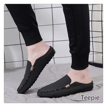 티피/Teepie 하프 슬리퍼 남성 여름 캔버스 신발 캐주얼 비니 신발 한 단어 슬리퍼 남성 유행 슬리퍼