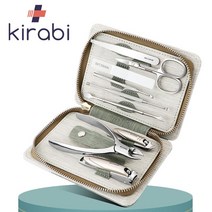 키라비 프리미엄 손톱깎이 세트 내성발톱 자가치료 내향성발톱 니퍼 골드 K901그린 선물세트, 손톱깎이-9종세트(그린)