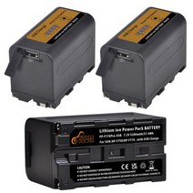 소니배터리 npf750 소니 ccd-rv100 카메라 캠코더용 np-f750 배터리 yongnuo godox led 비디오 라이트 yn300 iii f770 f550용 f 호환, 배터리 3개