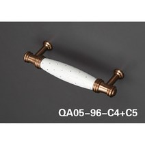수입가구손잡이 모던 엔틱 문고리 장농 도자기 서랍손잡이 1구 전원 복고전, QA05-96-C4+C5