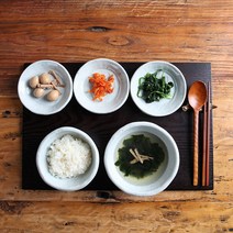 유백 혼밥세트 A 도자기 그릇세트, 유백혼밥세트A