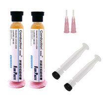 RMA-223 10cc BGA 주석 솔더 페이스트 플럭스 니들 팁 주사기 전화 용 SMD PGA PCB 전자 용접 솔더링 용 무 세척 플럭스 그리스, 02 g