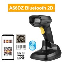 무선 블루투스 택배 2D QR 바코드 스캐너 1D 2d USB 코드 리더 PDF417 데스크탑 스캐너, 러시아, A66DZ Bluetooth 2D