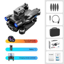 S136 GPS 드론 4K HD 듀얼 카메라 전문 항공 사진 장애물 회피 브러시리스 RC 헬리콥터 접이식 쿼드콥, 01 With 1 battery