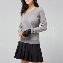 제이린드버그 아마야 메리노울 V넥 니트 여성골프웨어