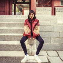 S AsiHa 아시하 곤룡포 항공점퍼 Red