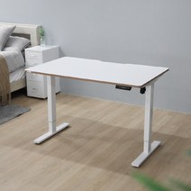 핏쳐 E1 커스터마이징 전동식 모션데스크, 화이트, 120mm, 화이트