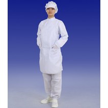 방진앞치마 제전앞치마 정전기방지 앞치마, 화이트, 주머니 두개, 1개