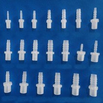 튜브 호스 니플 PP [튜빙 커넥터 피팅 연결관 밸브 콘넥터 닛블 니쁠 일자 1자 플라스틱], HN-9518(10개/팩)