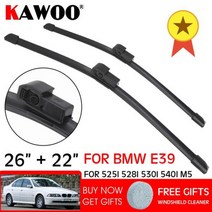 LHD RHD 와이퍼 앞 유리 자동차 블레이드 BMW 5 시리즈 E39 525i 528i 530i 540i M5 26 