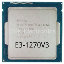 1231V3 인텔 제온 E31270 v3 E3 3.5GHz LGA1150 8MB 쿼드 코어 여덟 스레드 V3 CPU 프로세서 SR151, 한개옵션0