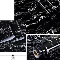 붙이는벽지 스티커 접착식 단열 실크벽지 셀프도배 고광택 화이트 DIY 장식 필름 무광택 자체 접착 주방 캐비닛 오래된 가구 리노베이션 방수, 12 Glossy Marble 10