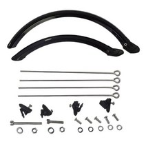 롱머드가드 빗물받이 흙받이 머드가드 자전거 내구성 접이식 자전거 머드 가드 14' 20' 휠 자전거 V브레이크 머드 가드 세트 자전거 펜더 자전거 부품, 20 Inch