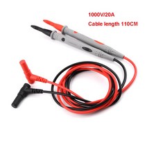 측정공구 테스터기 전압계 디지털 멀티미터 니들 팁 미터 범용 프로브 테스트 리드 핀 멀티 테스터 와이어 펜 케이블 10A/20A, [02] 1000V 20A, 02 1000V 20A