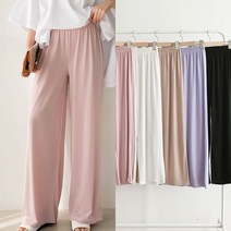 밴딩 와이드팬츠 홈웨어 잠옷 바지 스판 트레이닝 통바지 봄여름 5color