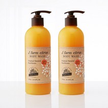 제이팜시트러스 제주감귤 고보습 바디워시 500ml X 2개