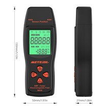 가정용 라돈측정기 방사능 Meterk-EMF 미터 휴대용 미니 디지털 LCD EMF 검출기 전자기장 방사선 테스터, 한개옵션0