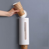 일회용컵수거함 식당종이컵수거함 매장용종이컵홀더 자판기컵수거함, xz@ CO 무타공 종이컵 디스펜서 화이트 초초초특가, *vd