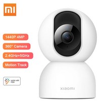 Xiaomi Mi 스마트 카메라 360 2K 1296P 1080P WiFi 무선 감시 웹캠 야간 시계 휴머노이드 아기 보안 모니터 감지, 02 With A EU Plug