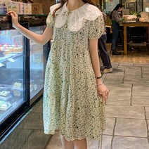 여름 임부원피스 하객룩 봄 플라워 키작맘 쉬폰 휴양지 임부복 임산부