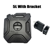 연료통 제리캔 기름통 3l5l 휴대용 제리 캔 가스 연료 탱크 플라스틱 가솔린 자동차 gokart 예비 컨테이너 가솔린 가솔린 탱크 용기 atv 오토바이, 브래킷이 있는 black5l