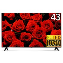 와이드테크 109cm 43인치 1등급 제로베젤 FULLHD TV WT430FHD 무결점 티비, 자가설치, 스탠드형