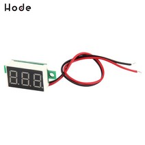 전압계 미니 디지털 전압 테스터 미터 0.36 인치 3-30V LED 스크린 전자 부품 액세서리, [03] green