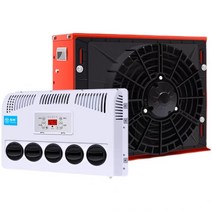 무시동 에어컨 차박 캠핑카 화물차 트럭 카라반 24v, 24v 박스형 철갑규격(적색)