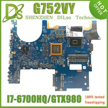 노트북 메인보드 G752VY 노트북 ASUS ROG GFX752 메인 I76700HQ GTX980M4GB GTX970 GTX965 100 OK, 01 I76700HQ GTX960