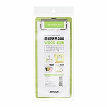 3342 클립보드200 우드 연두 계산서클립보드 빌지클립보드 메모, 단품
