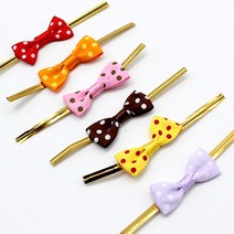 피크닉앤패키지 크리스마스 선물포장용품 산타 루돌프 비닐봉투 포장지, 64_도트리본타이/핑크 30개, 30개