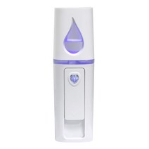 decdeal L2 물방울 스프레이 수분 계량기 휴대용 충전 가습기 20ml, 화이트