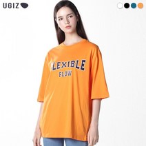 [UGIZ] 플렉서블 플로우 프린팅 티셔츠 (남녀공용) (택가격:39000원)