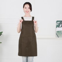 클린유니폼 주방 공방 카페 식당 서빙 바리스타 서빙용 단체 행사 기본 미용실 어린이집 민자 앞치마 H형 7컬러, 카키