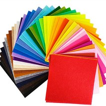 서후네 [40개입set] 알록달록 부직포 미니 펠트지 다용도 DIY 만들기 재료, 1set-40p