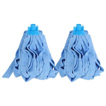 2/4pcs 마이크로 화이버 헝겊 걸레 리필 교체 헤드 청소 액세서리 나무 타일 대리석 바닥, 01 Sky-blue 2pcs