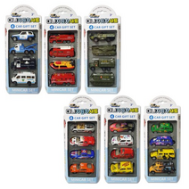 4p 미니 자동차세트 6종 경찰차 소방차 군용차 지프차 스포츠카 자동차장난감, 경찰세트