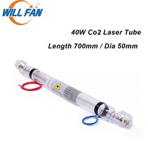 [해외] 팬 40w co2 레이저 튜브 길이 700mm 직경 50mm 3020 co2 레이저 커터 조각 기계 40w 레이저 램프 기계 부품