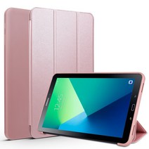 호환 삼성 갤럭시 탭 A 10.1 2016 (SM-T580 / T585 2019년 모델 미사용) 자동 슬립/웨이크 기능이 있는 스마트 커버, 로즈골드