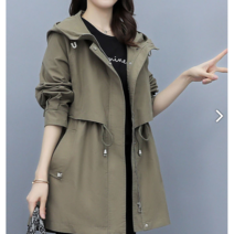 라오농 카고 트렌치코트 여중 롱 봄가을 루즈핏 캐주얼 패션 밀리터리 브라운 후드 트렌치+d2507LL