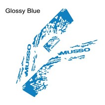 픽업 바디 사이드 스티커 쌍용 무소 트럭 그래픽 스플래시 그런지 데칼 트렁크 비닐 커버, 07 lossy Blue