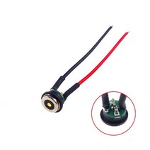 패널 마운트 마그네틱 포고 핀 커넥터 방수 IP67 전원 충전 3A 원형 강한 힘 8.5mm 직경 1 3 5 20 50 200 PCs, 200개, 여성 PCB 케이블